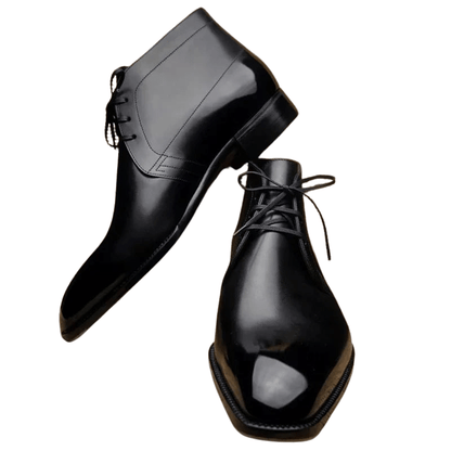 Bota Piel Cowboy Negra