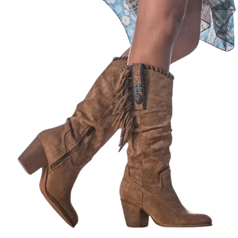 Botas Cowboy Altas Marrones
