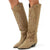 Botas Cowboy Beige Altas