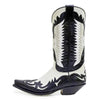 Botas Cowboy Blancas y Negras