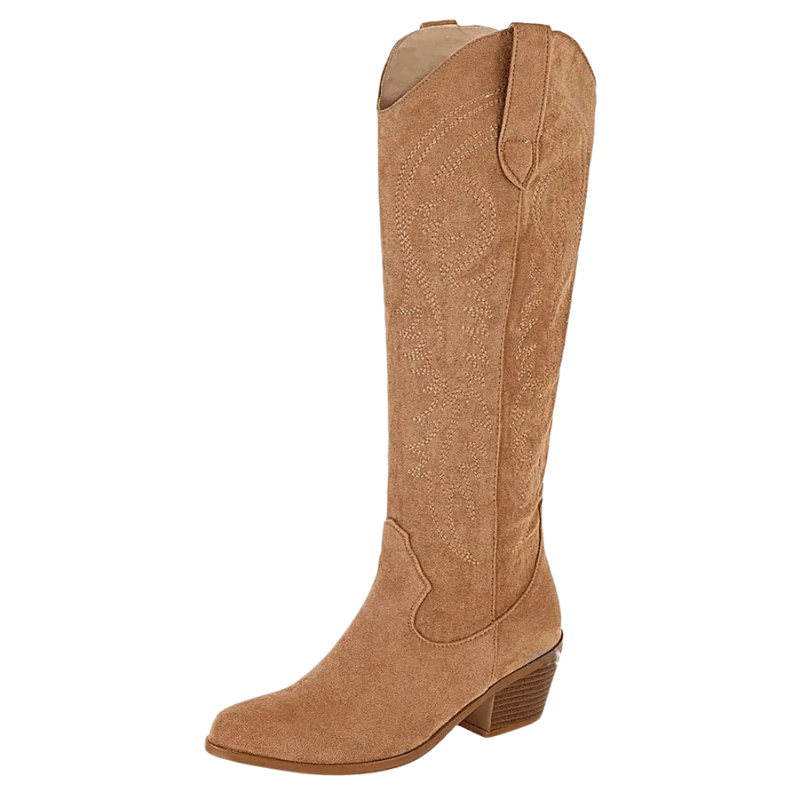 Botas Cowboy Mujer Camel