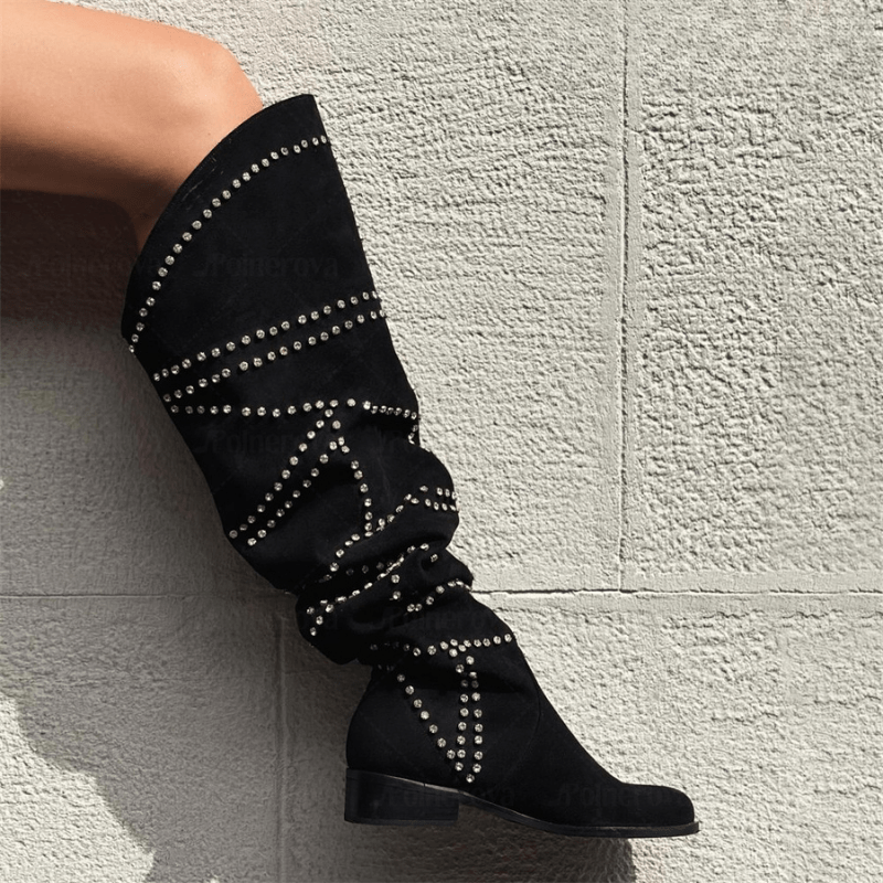 Botas Cowboy Negras Ante