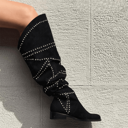 Botas Cowboy Negras Ante