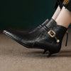 Botas Cowboy Negras Piel