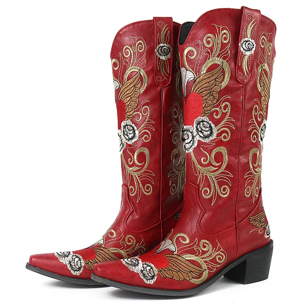 Botas Cowboy Rojas