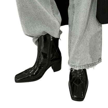 Botas Estilo Cowboy negras