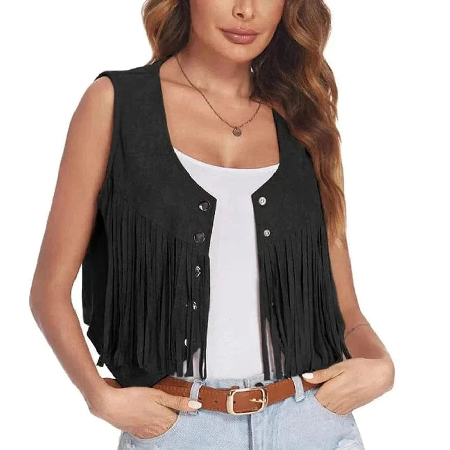 Chaleco Cowboy Mujer Disfraz